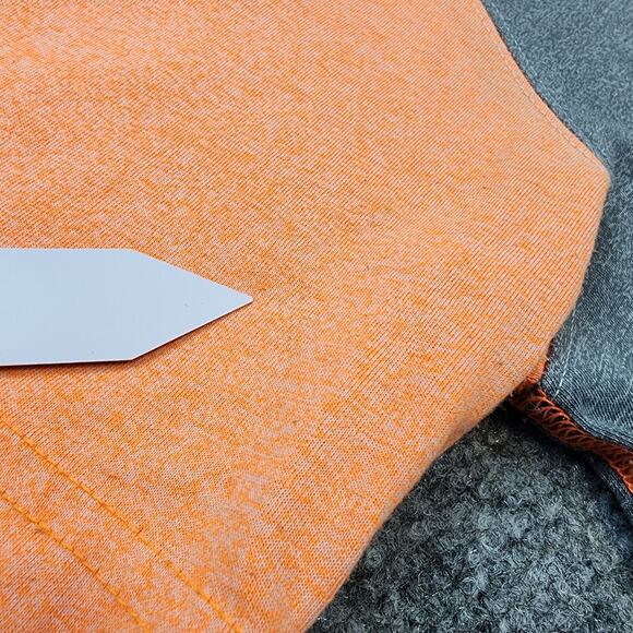 Affliction Shirt Mens 2XL Gray Orange Short Sleeve Tee Live Fast Eagle USA Made - Picture 8 of 14